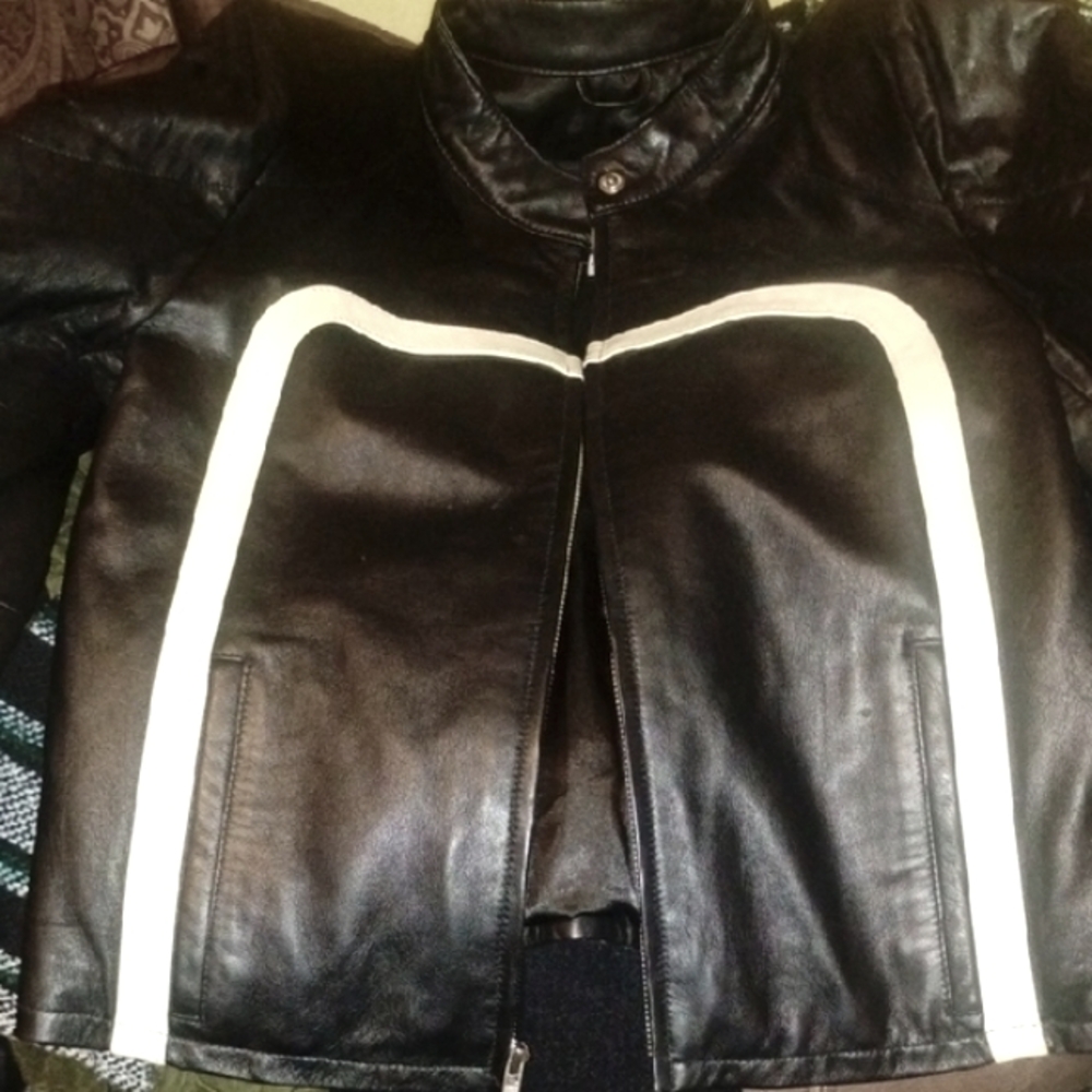 Maxima Black Leather Jacket